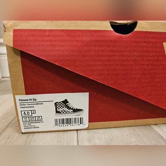 Vans Filmore Hi Zip (Glitter Checkerboard) - Picture 5 of 6